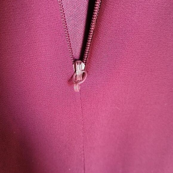 Show Me Your Mumu Jenn Maxi Dress Merlot Fitted Bodice Deep Neckline - Picture 15 of 16